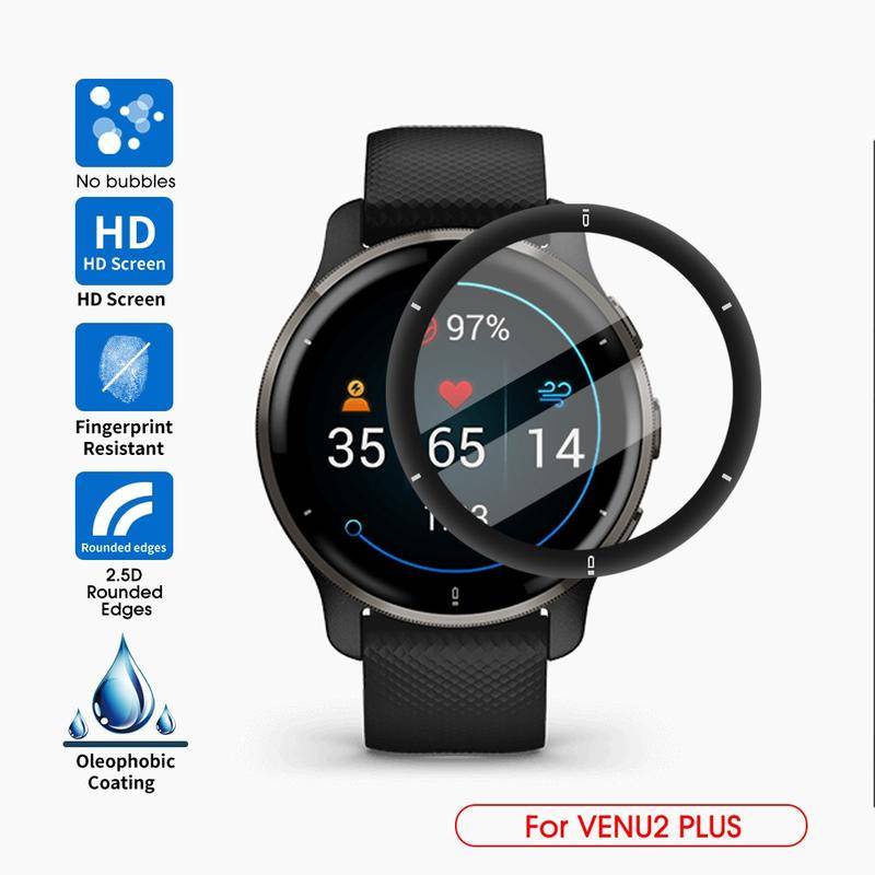 Film Pelindung Layar Lembut Melengkung 3D Untuk Garmin Fenix6 7 7s 7x Pro Sapphire Smart Watch Pelindung Untuk Garmin Venu Vivoactive Sq2 2s 3 4 4s Music (Bukan Kaca)
