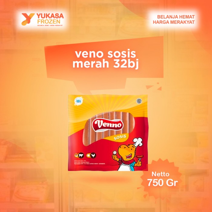 

Venno Sosis Ayam Merah 750gr