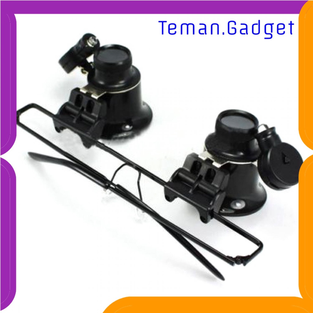 TG - ATK Gorelax Kacamata Pembesar Reparasi Jam Perhiasan 20x Magnifier - 9892A