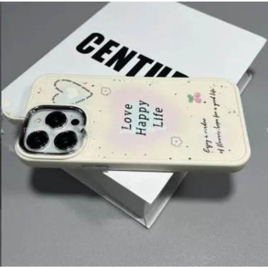 IPHONE Casing Ponsel Desain Kata Inggris Halo Dye Love Antik Putih Kompatibel Dengan Iphone12 13 14 11 Pro Max X Xs Max Xr Frfrd