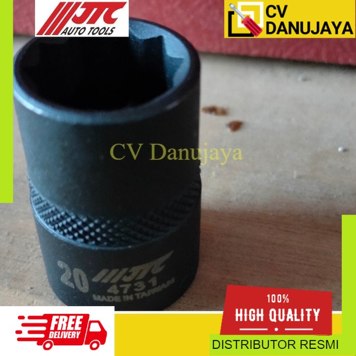 JTC 4731 Impact Socket Mata Kunci Sok 10 Point 20mm