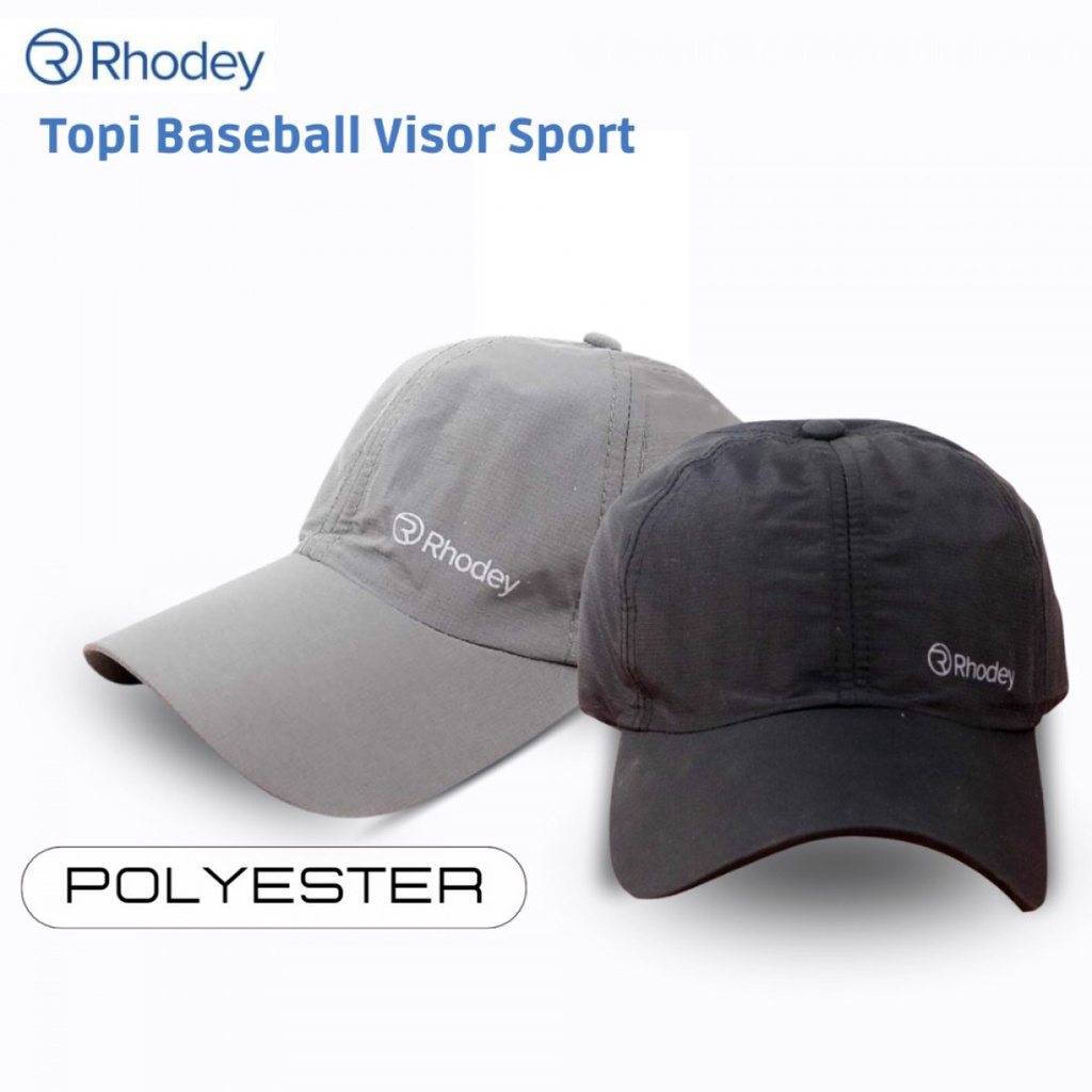 Rhodey topi baseball polos poliester visor sport fashion