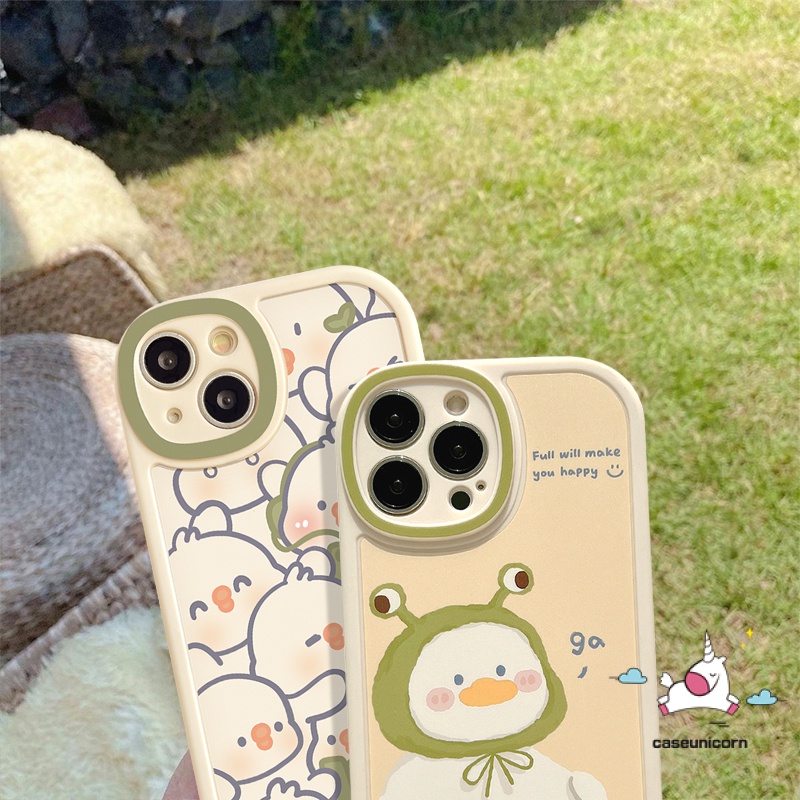 Kartun Lucu Cute Duck Phone Case Infinix Smart 5 6 Note 8 Hot 10 Lite 10T 10s 11 11s Hot 11 10T 10s 11s 10 9 Play Pelindung Kamera Ins Lonely Frog Soft TPU Back Cover