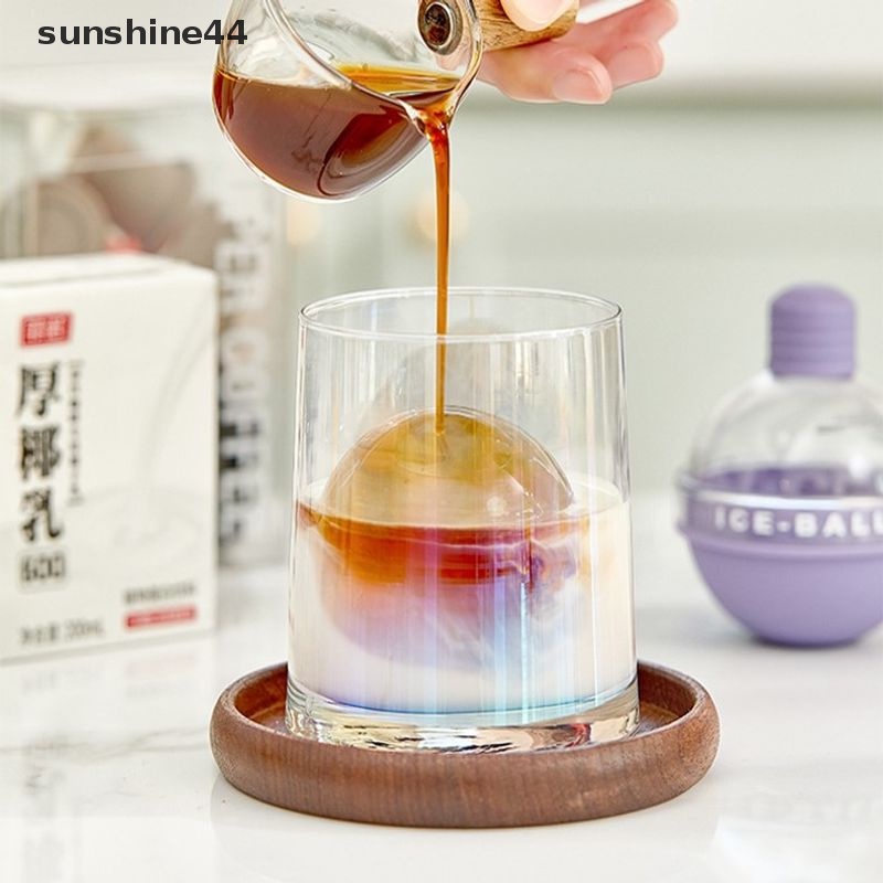 Sunshine Frozen Ice Ball Mold Whiskey Cetakan Es Batu Bulat Food Grade Silicone Tray ID