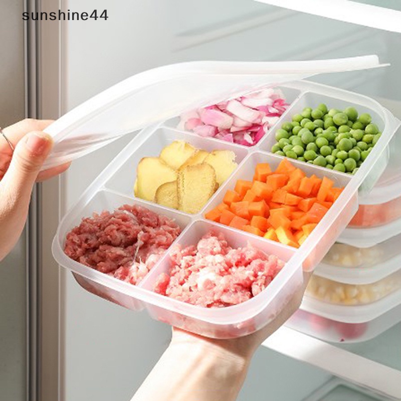 Sunshine Kotak Penyimpanan Buah Makanan Portable Kompartemen Kulkas Freezer Organizers ID