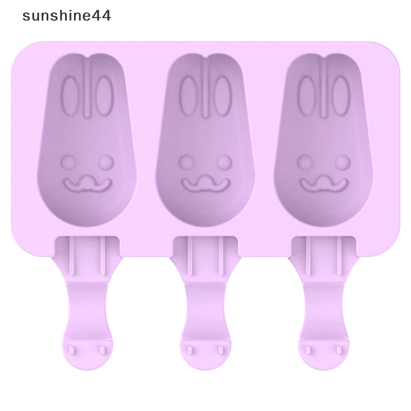 Sunshine Kartun Cetakan Es Krim Silikon Popsicle Molds Reusable Mould Summer Party Kids ID