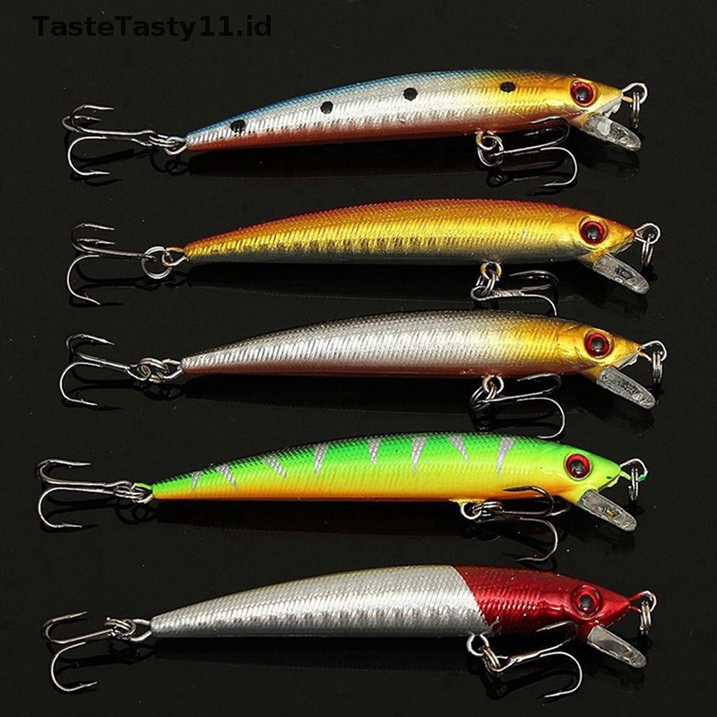 Tastetasty Model Campur Umpan Pancing Set Ikan Kecil Umpan Engkol Tackle Treble Hooks Kit.