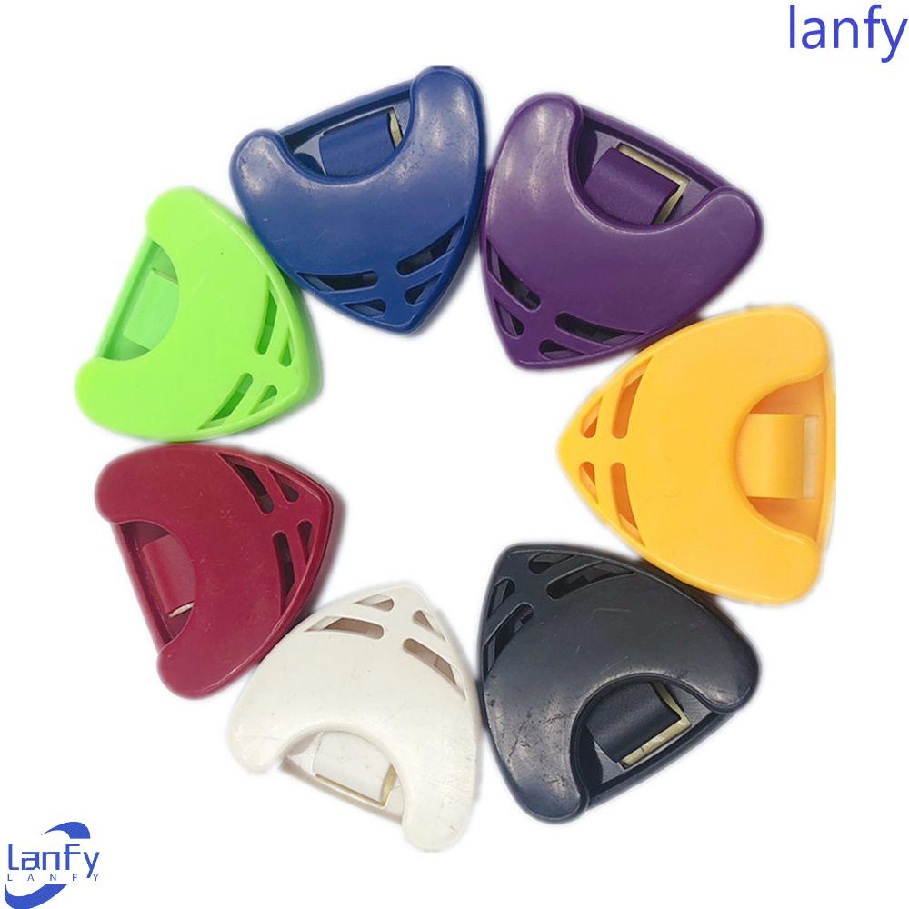 Lanfy Pick Holder Plastik Plectrum Gitar Pick Alat Bantu Gitar Mediator