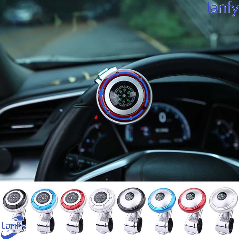 Lanfy Steering Wheel Booster Turning Penolong Rotasi Aksesoris Mobil Tahan Lama Dengan Bola Kompas Booster