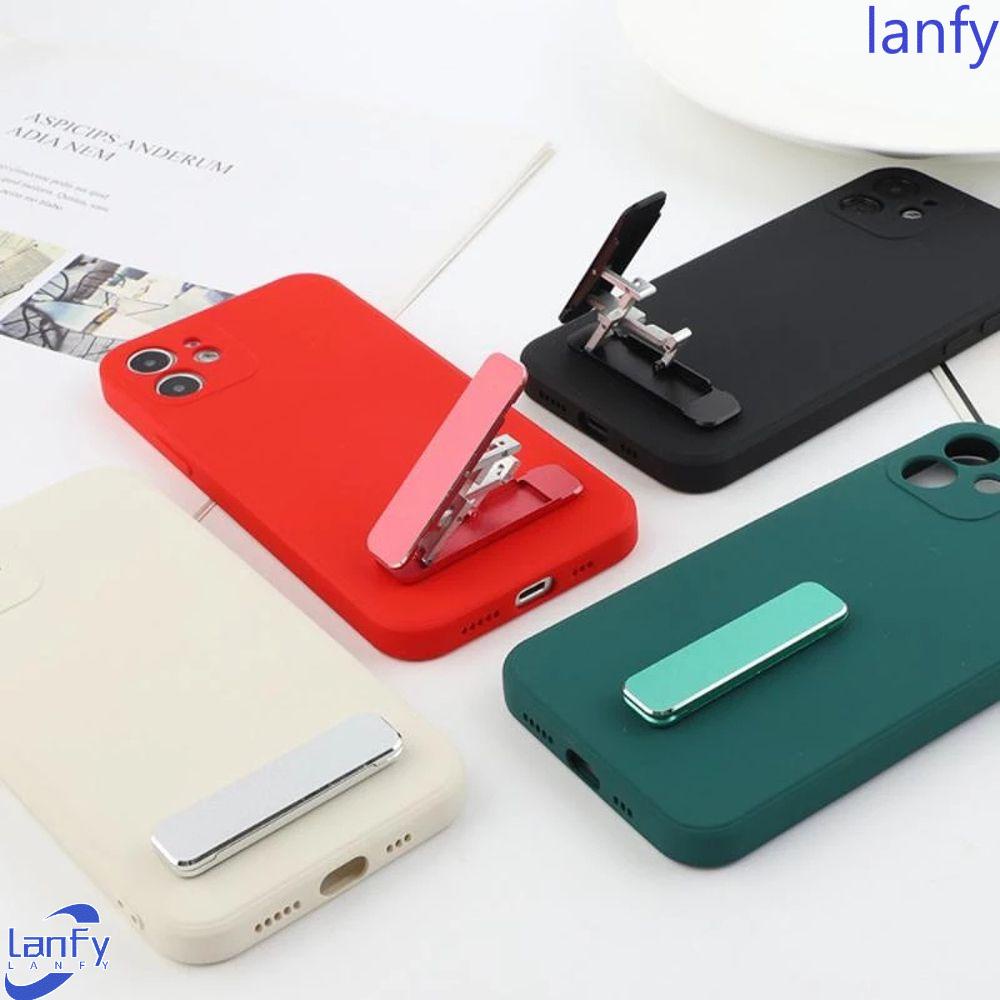 Lanfy Stand Holder / Dudukan Ponsel Universal Model Lipat Bahan Aluminum Alloy Ukuran Mini Portabel Invisible