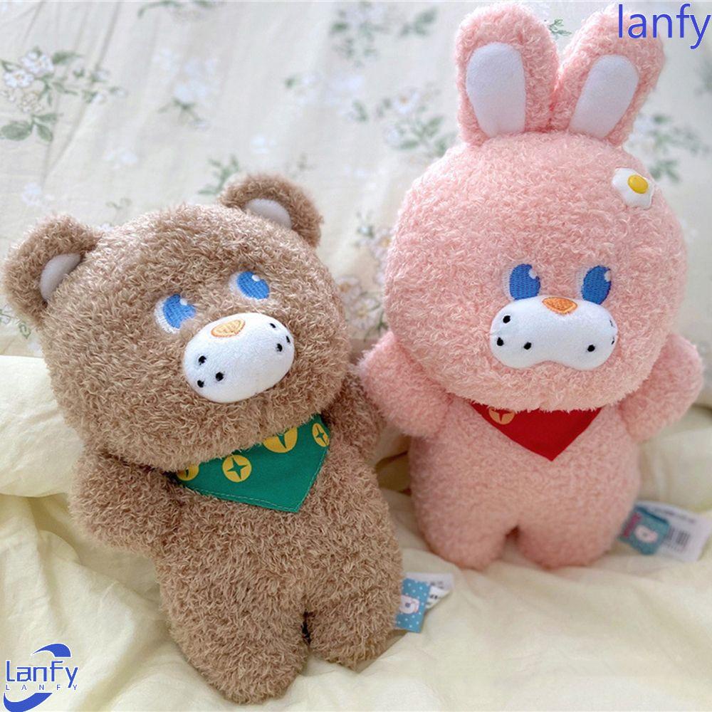 Lanfy Plush Bear Mainan Kawaii Lucu Anak Anak Bunny Plush Toys Boneka Mainan Nyaman Menenangkan Tidur Mainan