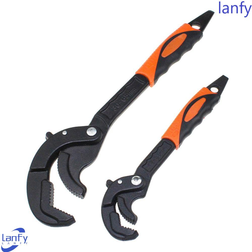 Lanfy Kunci Universal Kunci Pipa Pas 14-30/30-60mm Untuk Rumah Kamar Mandi Plumber Multi Hand Tool Tang Alat Buka Cepat Pipa Multi-Fungsi Adjustable Wrench