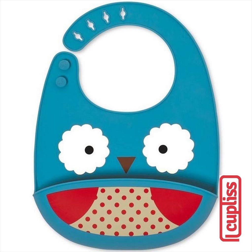 Skip Hop Zoo Fold Go Silicone Bib 232200 Owl