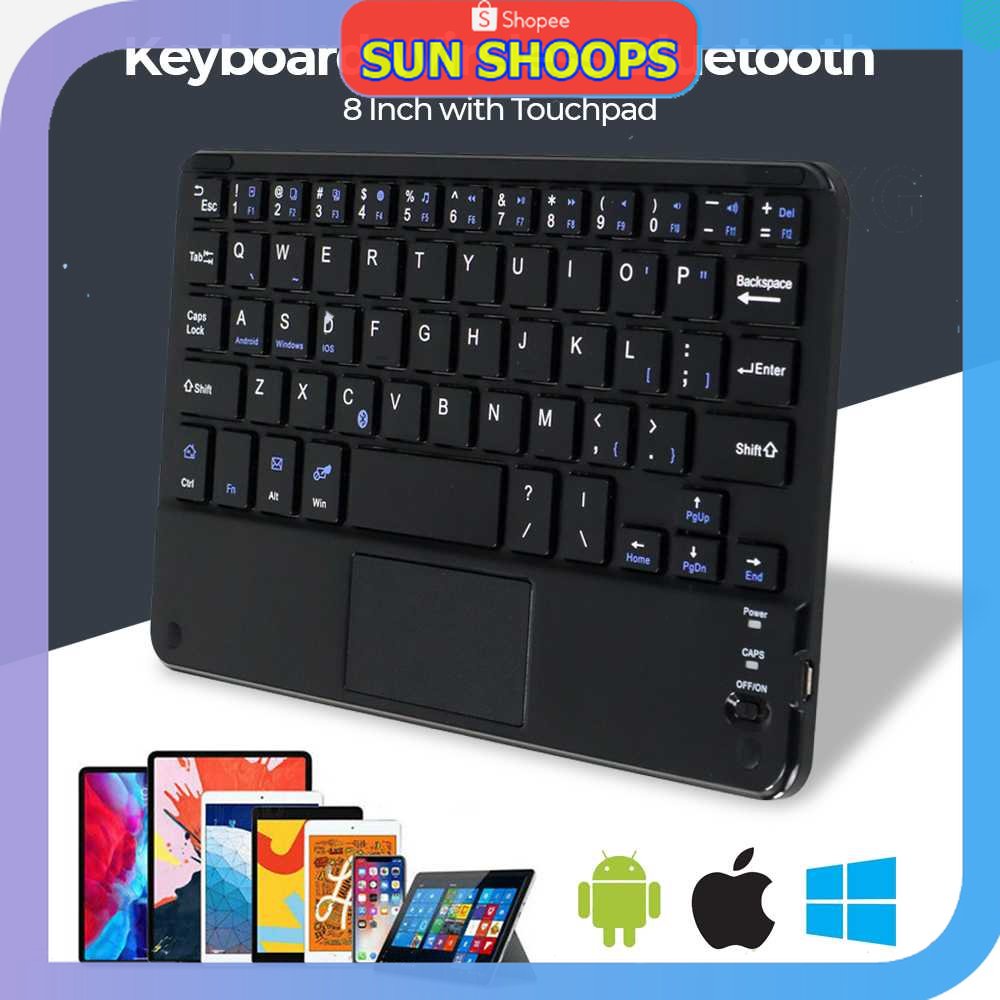 SUN SHOOPS - Windyoung Keyboard Wireless Bluetooth 8 Inch with Touchpad - WD20