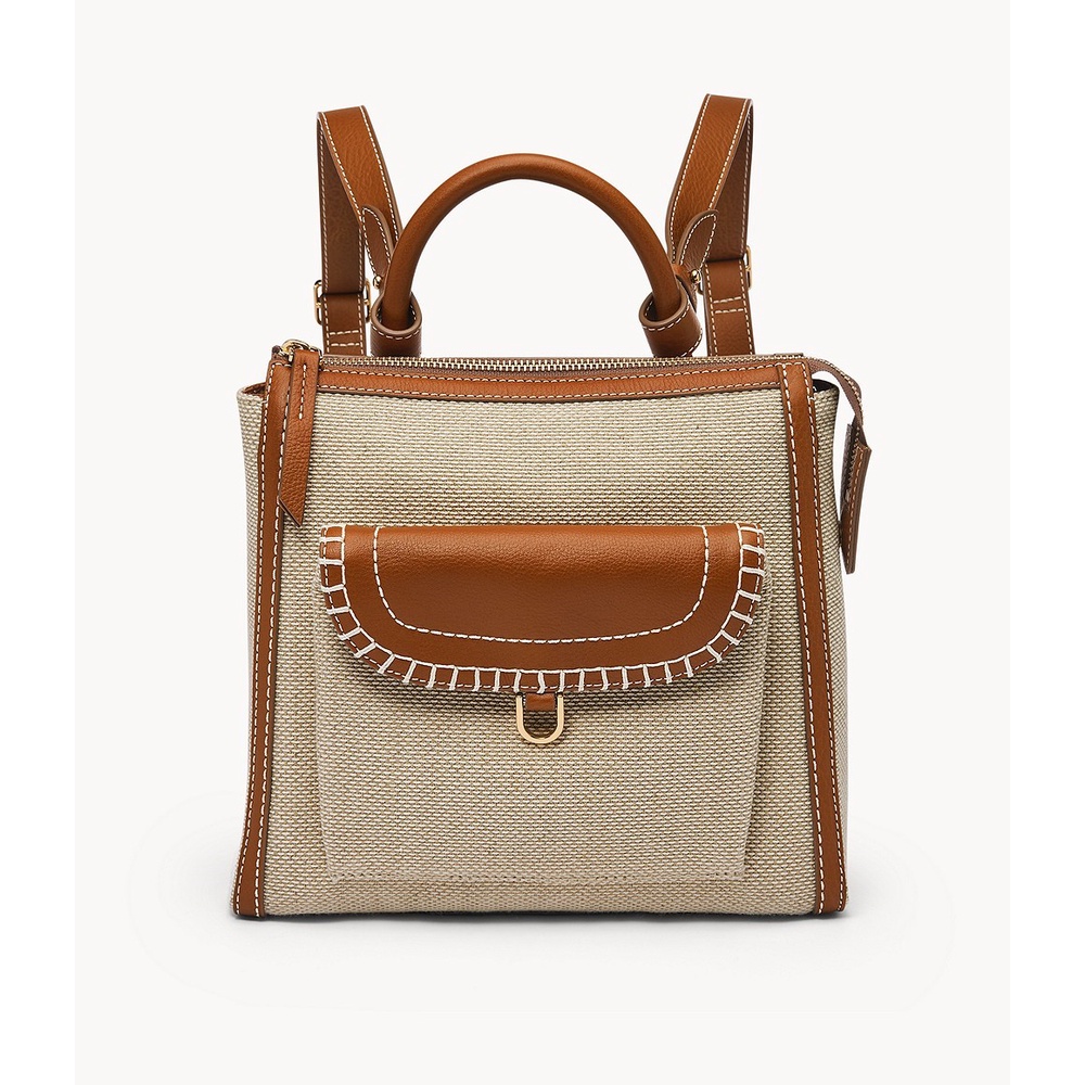 Fossil Parker Leather Mini Saddle Tas Ransel Wanita ZB1838-248