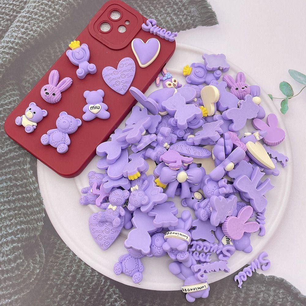 [Elegan] Diy Resin Patch Mainan Gadis Lucu Dekorasi Aksesoris Kasus Ponsel Berlapis Resin Diy Membuat Bahan Buatan Tangan Kasus Ponsel Diy Kerajinan Telepon Shell Patch