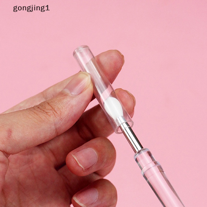 Ggg 1PC Lip Gloss Aplikator Kuas Bibir Silikon Dengan Tutup Debu Brush Makeup ID