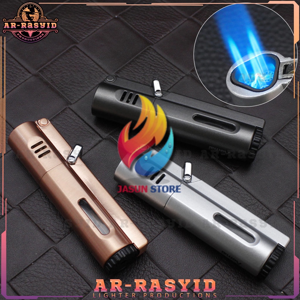 BISA COD! Korek Api Roda Triple Las Gas Aomai Lighter AM7109 TERBARU