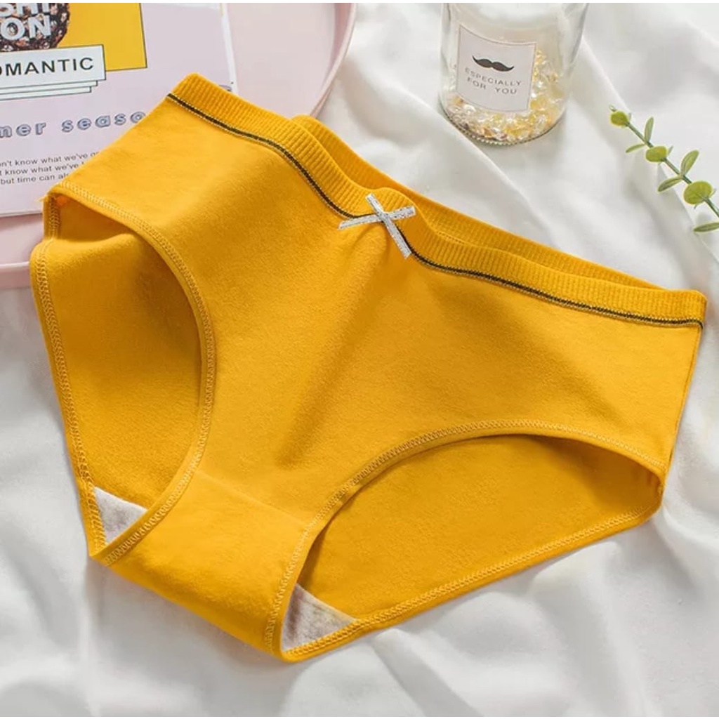 ZASKIYA - Cd Imut Fashion Jepang Celana Dalam Wanita Katun Import Mid Waist S011 TM