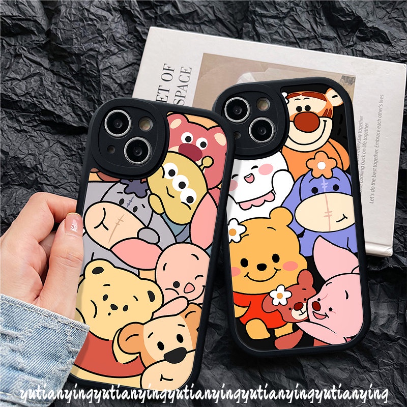 Cute Disney Winnie The Pooh Lotso Casing For Infinix Hot 11s 11 10T 10s 10 Lite Note 8 Hot 10 10s 11 11s 10T 9 Play Smart 6 5 Cartoon Soft Tpu Back Case