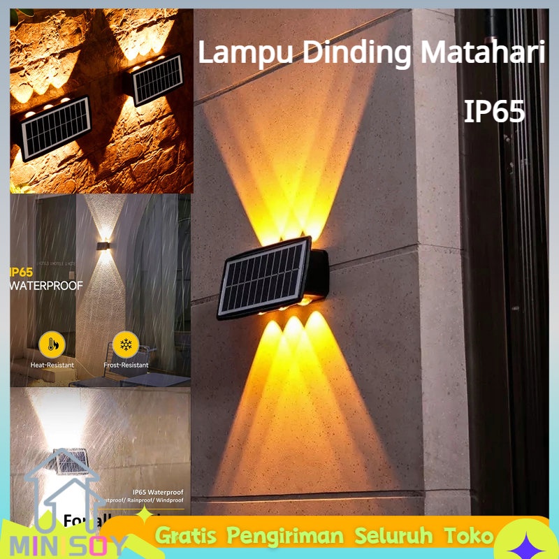 CODLampu Dinding Tenaga Surya Outdoor/Lampu Dinding Outdoor Waterproof/Lampu Solar Lampu