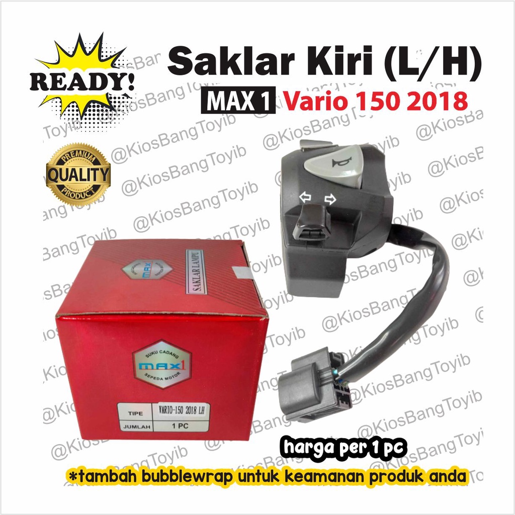 Saklar Holder Handle Switch Kiri Honda VARIO 125 150 2018 [-max1-]