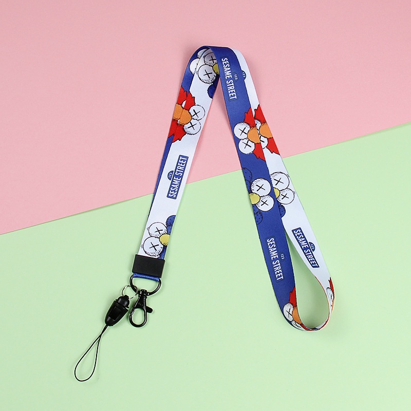 35warna Kartun Universal Tali Panjang Untuk Semua Ponsel Case Bluetooth Earphone Mencakup Kartu Kerja Kartu Bus Kait Logam Dilepas 53 cm Lanyard