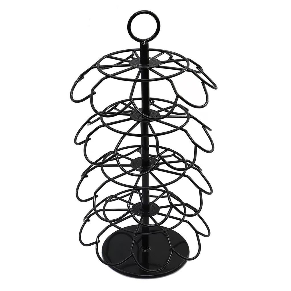 Kapsul Kopi 36buah Holder 4 9 Alur Capsule Coffee Display Rak Kapsul Lapisan Alas Cascading Dengan Rotating Stabil Storage for Coffee Capsule Storage
