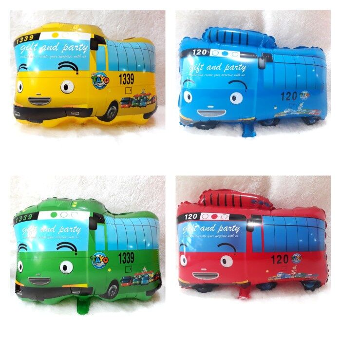 Balon Karakter Tayo / Balon Foil / Balon ulang tahun