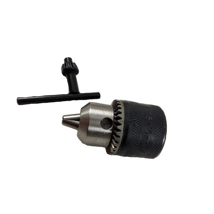 YUKIDO Kepala Bor 10mm Kepala Bor &amp; Kunci Drill Chuck Dan Key 10mm 3/8 × 24 Unf