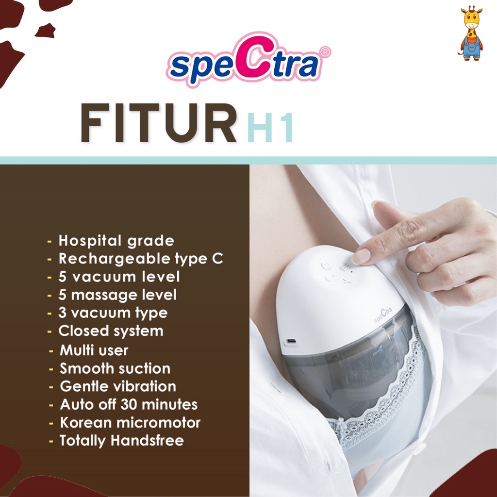 Spectra Pompa ASI Elektrik H1 Lite - Wearable Electric Breastpump