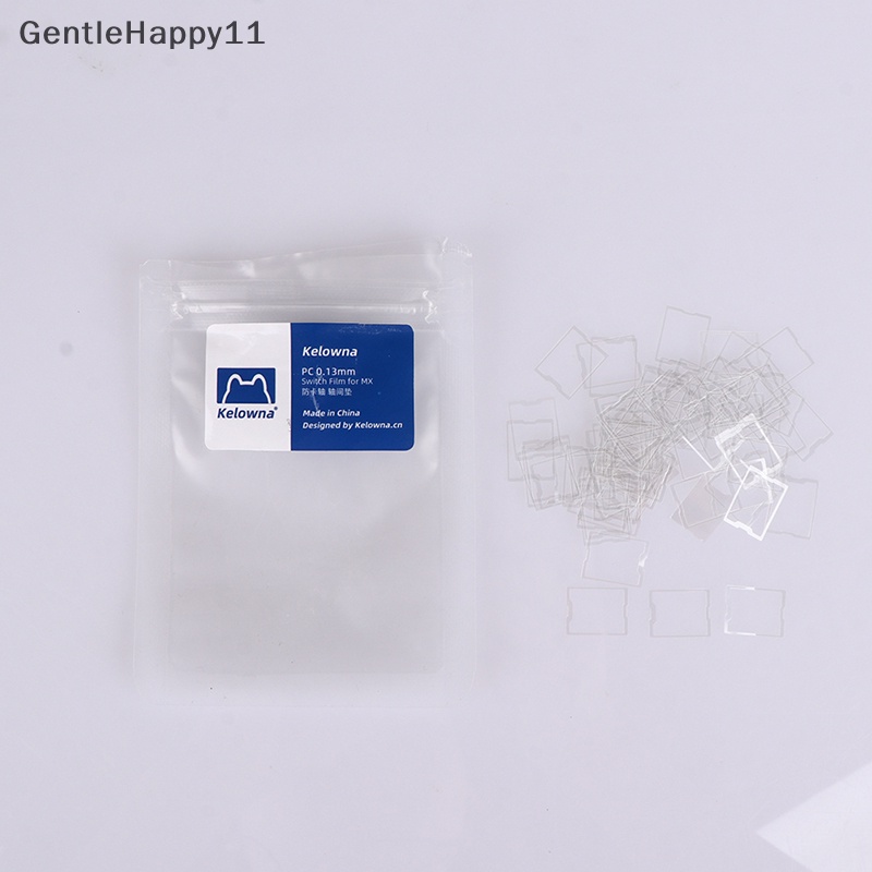 Gentlehappy 120pcs/pack Kelowna clear MX switch film Untuk keyboard Mekanik HTV shaft film id