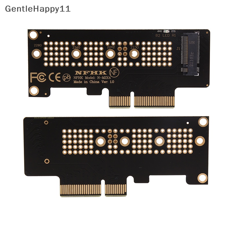 Gentlehappy NVMe PCIe M 2ngff SSD to adapter card PCI express x 4sampai M.2 Kartu Dengan bracket id