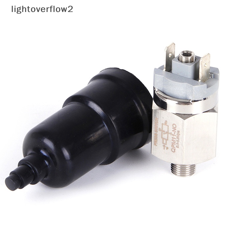 [lightoverflow2] Saklar Hidrolik Diafragma Adjustable Tekanan1Per4 Mikro QPM11-NC/QPM11-NO Pressure Switch Wire External Thread Nozzle [ID]