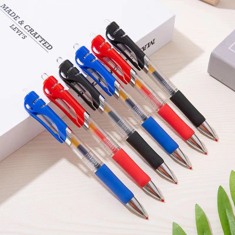 [Harga Grosir] [Unggulan] 1pc 0.5mm Hitam Tanda Tangan Pulpen Cepat Kering Biru Merah Pulpen Gambar Sederhana Tekan Netral Pena Siswa Alat Tulis Perlengkapan Kantor Sekolah