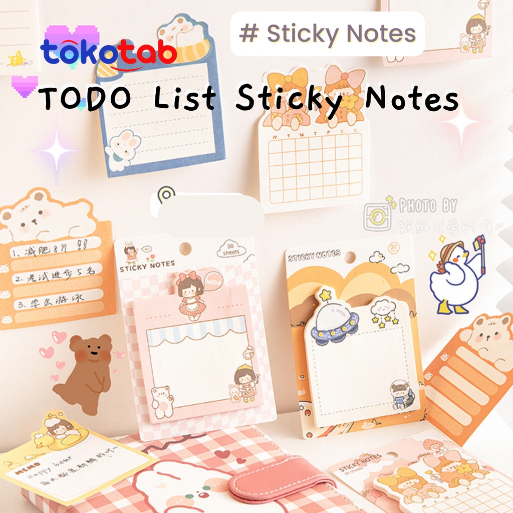 

Tokotab - Memo Sticky Notes Kreatif Kartun Note Sticky Notes Lucu Kertas Stiker Pesan Notepad