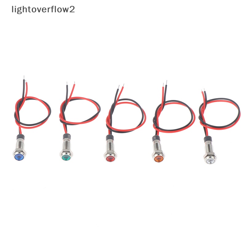 [lightoverflow2] P67 Lampu Indikator Peringatan Logam led 6mm Anti Air 3v 5v 6v 12v 24v 220v [ID]