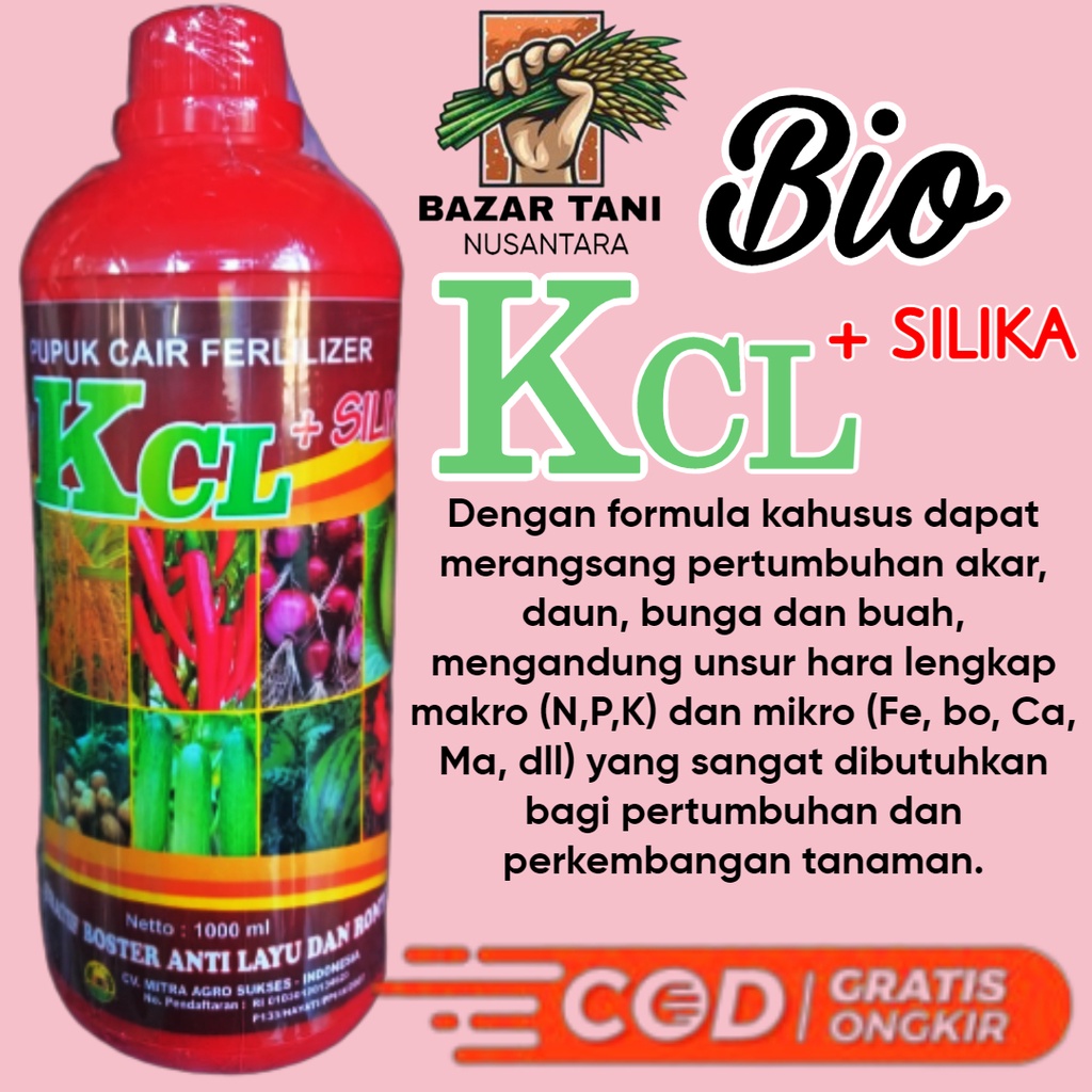 PUPUK SEMPROT KOCOR BIO KCL PLUS SILIKA 1 LITER