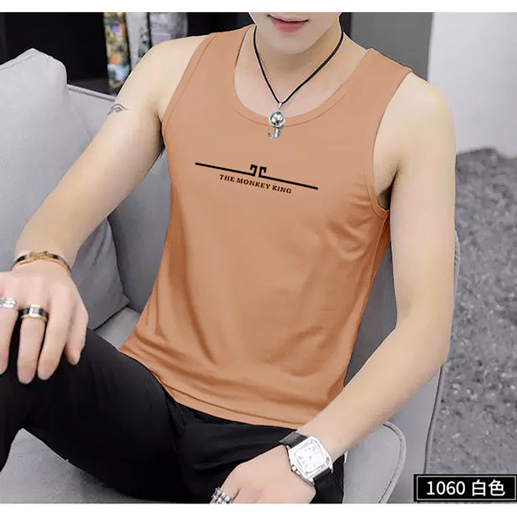 COD/ BS/COD//KAOS DALAM  SINGLET MONKEY KING PRIA//TERLARIS