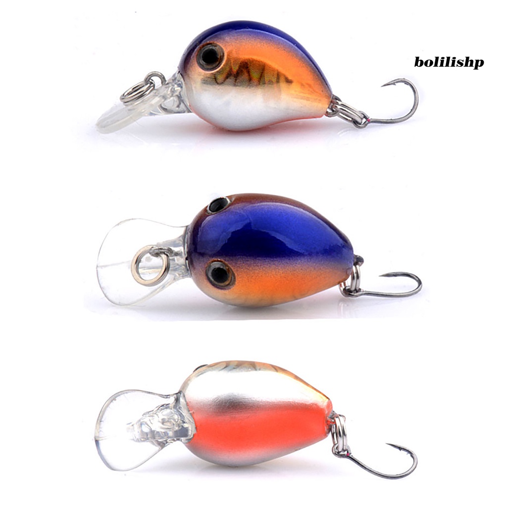 Bo-3.2cm/1.5g Umpan Bionik 3D Simulasi Fisheye Tajam Kait Realistis Angling Mengambang Air Kait Tunggal Umpan Umpan Memancing Luar Ruangan