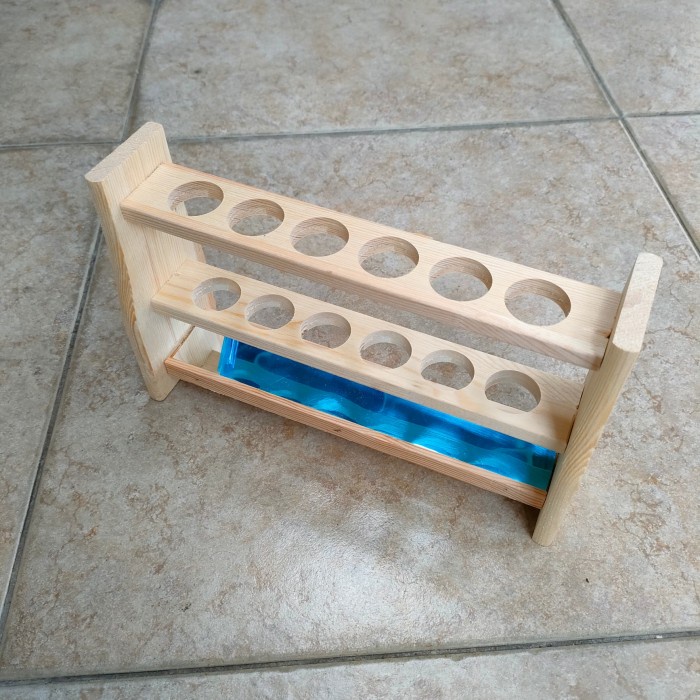 rak tabung nessler 50 ml colorimeter tube 6 lubang