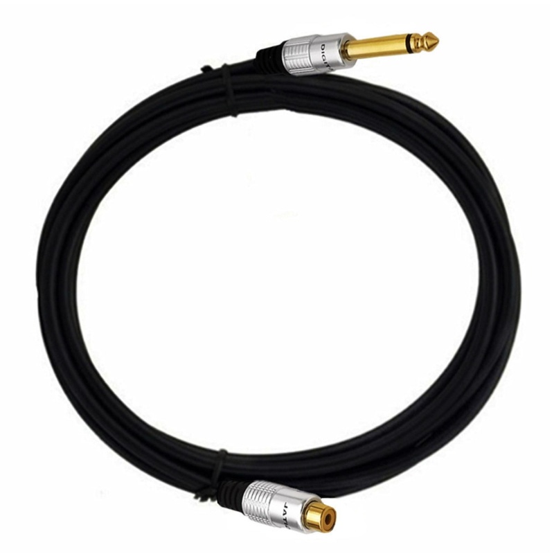 Konektor Adapter CRE 6.35mm 1per4 Male Mono to RCA Female AUX- Adaptor0. 1,8m