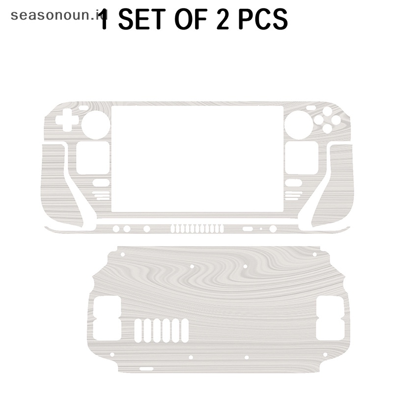 Seasonoun Aesthetic Skin Vinyl Untuk Steam Deck Console Full Set Pelindung Kulit Decal Stiker Cover Case Handheld Console Sticker Aksesoris Pelindung Gaming.