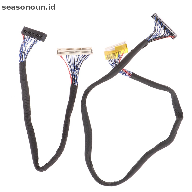 Seasonoun LVDS cable FIX-30P-S6 30pin double 2ch 6-bit dual 6bit Kabel Layar LCD panel.