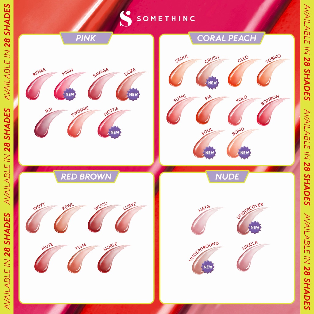 SOMETHINC OMBRELLA Lip Totem Tint Lip Tint Bibir Plumpy Juicy Sehat Melembabkan Bibir dengan Vitamin C dan Niacinamide