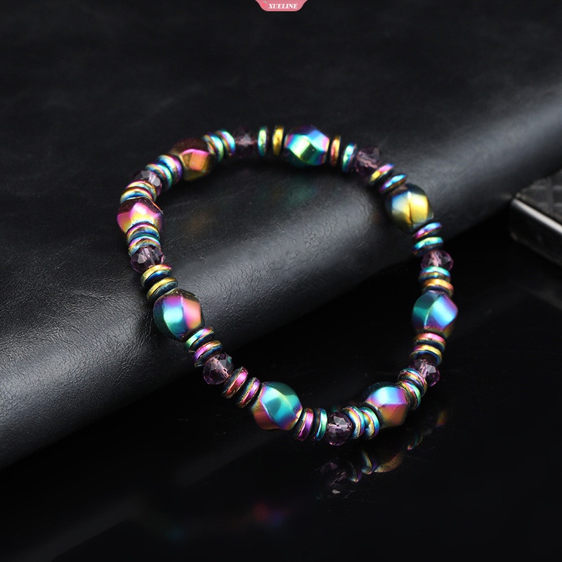 Gelang Manik-Manik Warna-Warni Dilapisi magnet Hitam Gelang fashion Pria Dan Wanita Gelang handmade Penurunan Berat Badan Anyaman bracelets [ZXL]