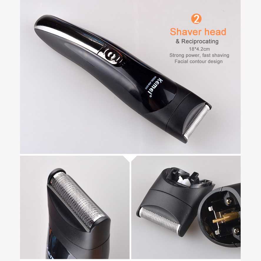 Kemei Alat Cukur Elektrik 6 in 1 Hair Trimmer Shaver - KM-600