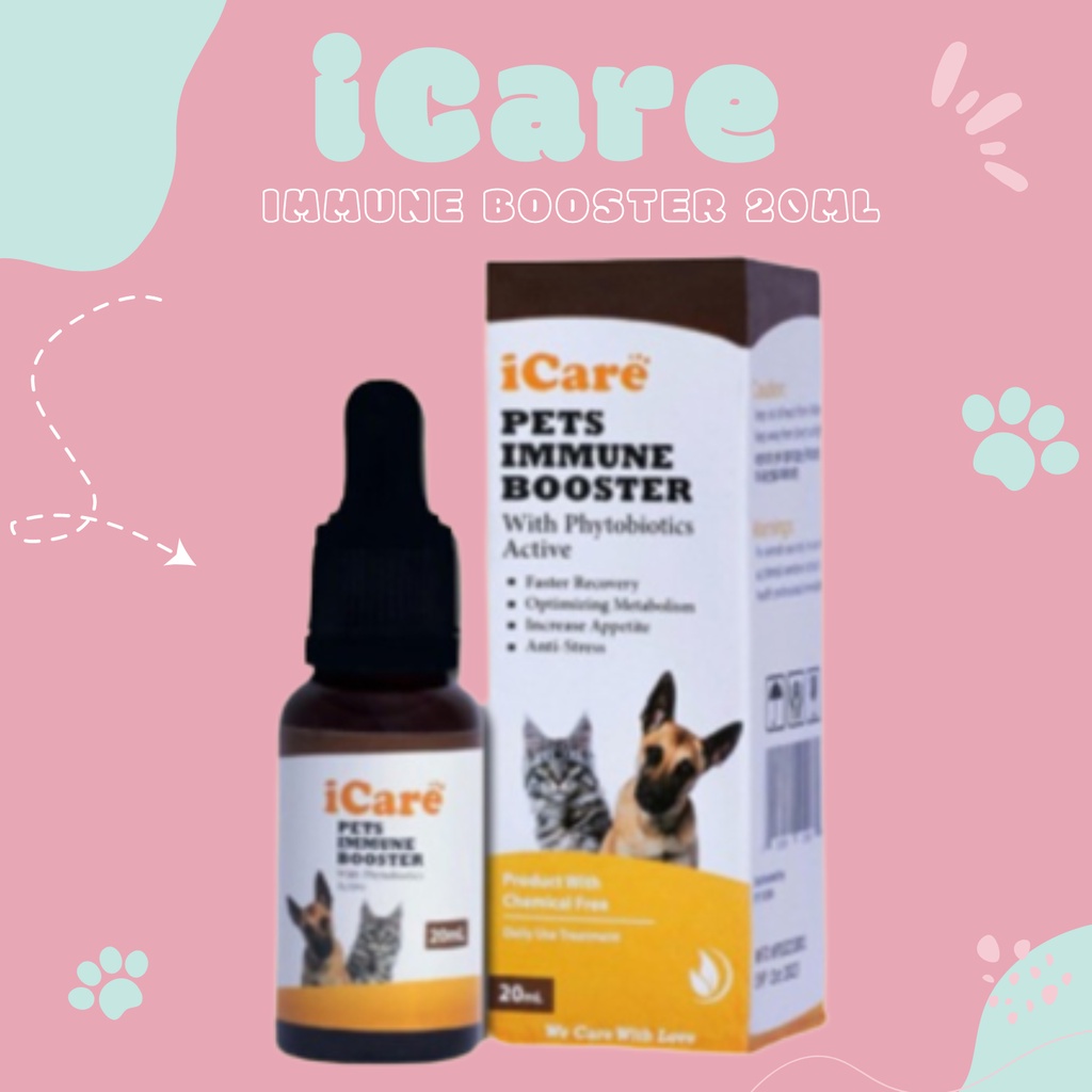 iCare Pet Immune Booster 20ml - Vitamin Kucing dan Anjing i Care