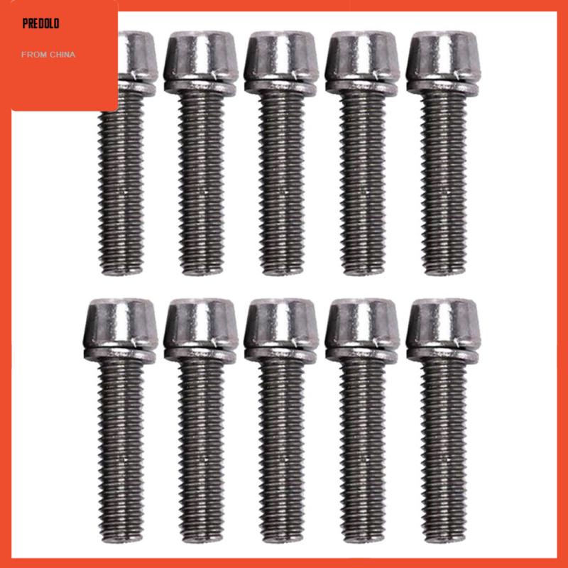 [Predolo] 10pcs Baut Sekrup Batang Sepeda M5/M6x20mm Road Mountain Bike Bolt M5