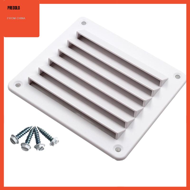 [Predolo] Abs Lubang Angin Persegi Panjang Louvered Untuk RV Boat Marine - 140mm x 125mm